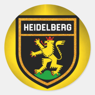 Heidelberg Flag Classic Round Sticker