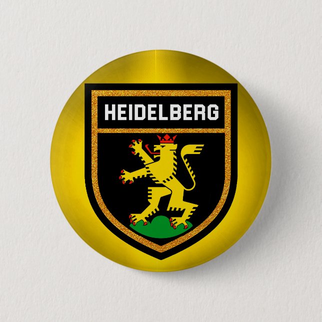 Heidelberg Flag Pinback Button (Front)