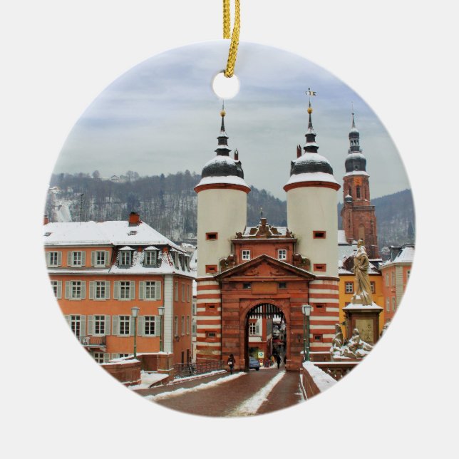 Heidelberg, Germany Ceramic Ornament (Front)