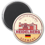 Heidelberg Germany City Skyline Emblem Magnet