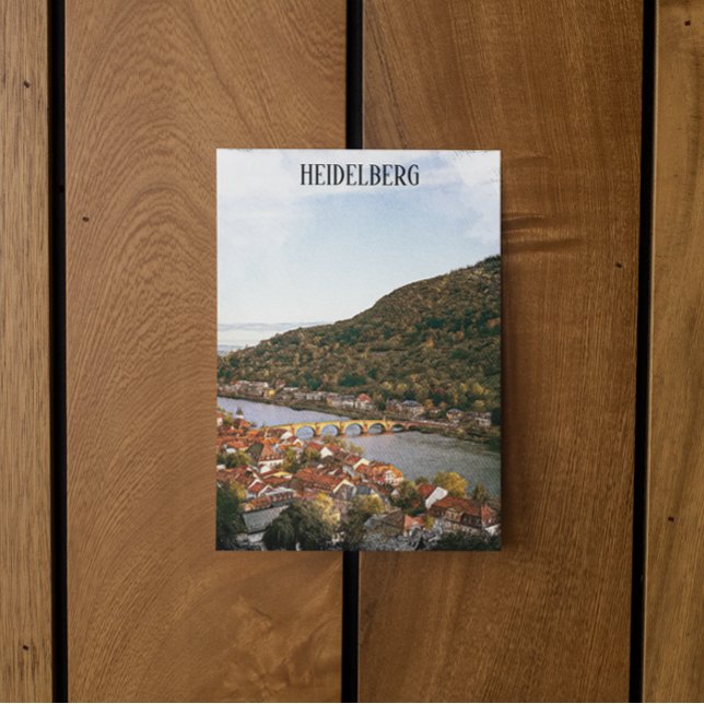 Heidelberg Germany City View Postcard (Heidelberg Germany Postcard)