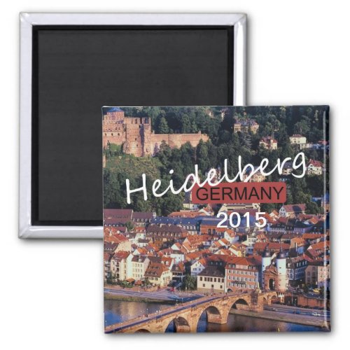 Heidelberg Germany Souvenir Magnet Change Year