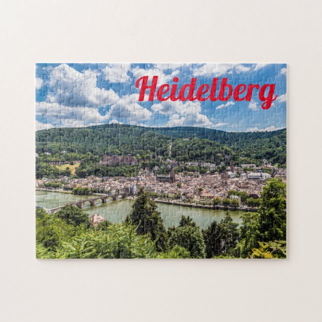 Heidelberg Neckar Panorama Germany Jigsaw Puzzle (Horizontal)
