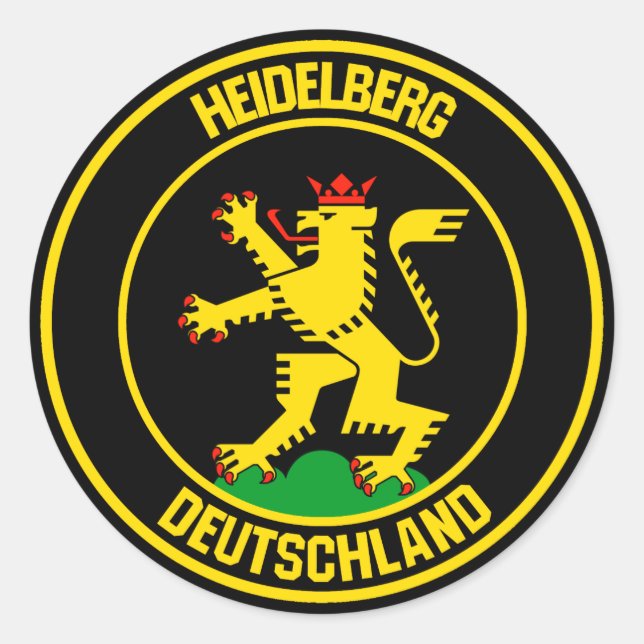 Heidelberg Round Emblem Classic Round Sticker (Front)