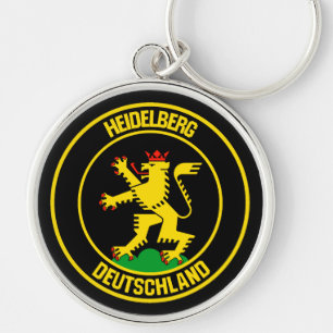 Heidelberg Round Emblem Keychain