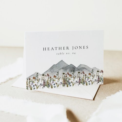 HEIDI Bohemian Mountain Wildflower Place Cards