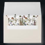 HEIDI Boho Watercolor Wildflower Cream Beige Envelope<br><div class="desc">This envelope features a creamy beige coloring with muted tone watercolor wildflowers on the inside. This envelope is the perfect addition to your bohemian wedding invitations,  floral themed bridal shower,  or any other event.</div>