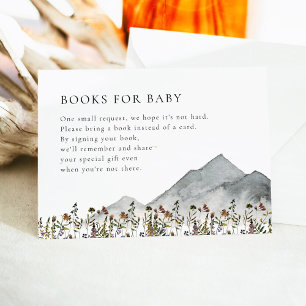 HEIDI Boho Wildflower Mountain Books for Baby Card