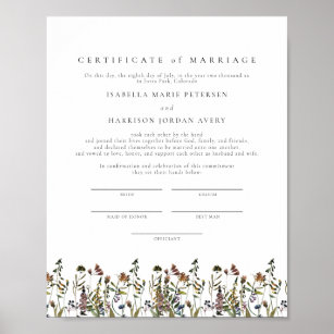 Printable Marriage Certificate, INSTANT DOWNLOAD, 8.5x11 Wedding