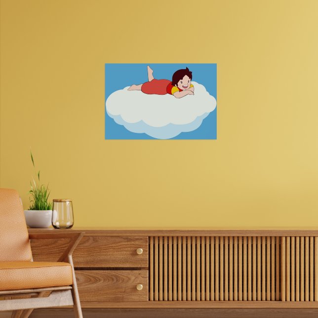 Heidi on a cloud the girl from the Alps Poster | Zazzle