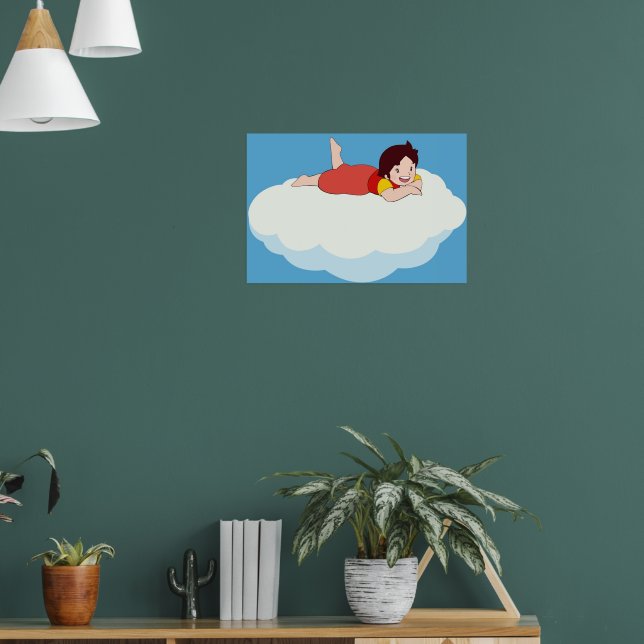 Heidi on a cloud the girl from the Alps Poster | Zazzle