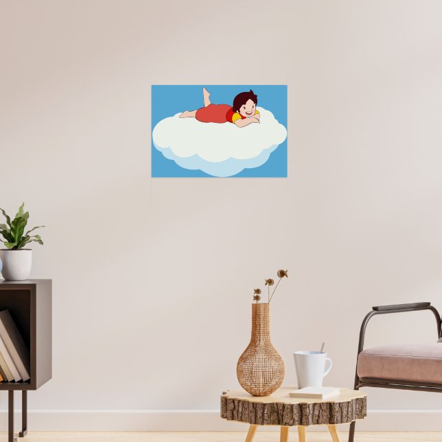 Heidi on a cloud the girl from the Alps Poster | Zazzle