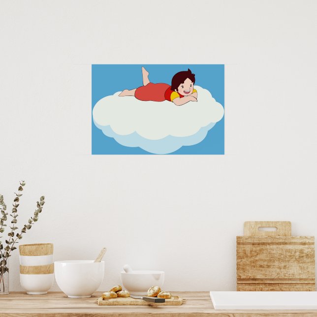 Heidi on a cloud the girl from the Alps Poster | Zazzle