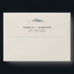 HEIDI Rustic Cream Mountain Wedding Invitation Envelope<br><div class="desc">This envelope features a neutral beige cream coloring with hazy gray watercolor mountains on the back flap. Easily edit the return address to take some of the hassle out of addressing your invitations. This envelope works perfectly with the muted tone wildflower and mountain HEIDI Collection: https://bit.ly/3ktqBWj</div>