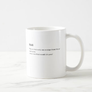 "heidi" Urban Dictionary mug