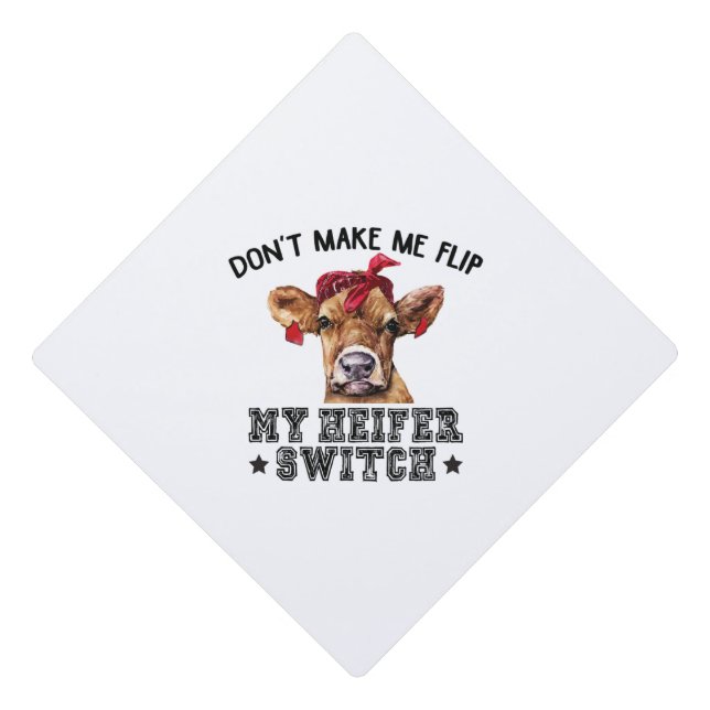 Heifer Graduation Cap Topper (Front)