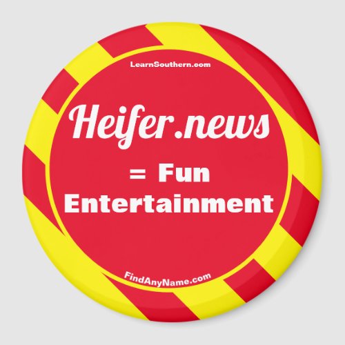 Heifernews  Fun Entertainment Magnet