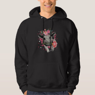 Heifer Valentines Day Western Highland Cow 1 Hoodie