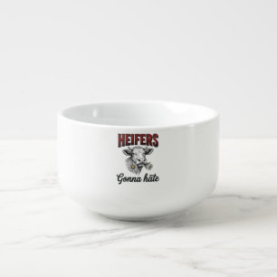 Heifers Gonna Hate Funny Cow Vintage Engraving Tee Soup Mug