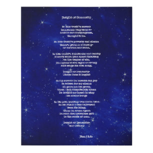 "Height of Humanity" Poem Faux Canvas Print