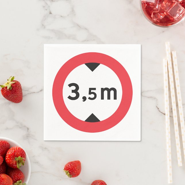 Height Warning Paper Napkins (Creator Uploaded)