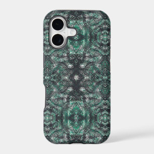 Heights Dark Green Abstract Watercolor Art iPhone 17 Case