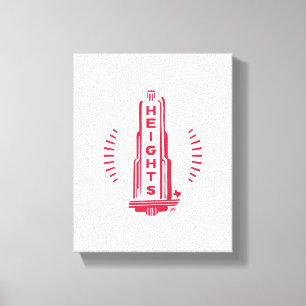 Heights Theater Marquee Canvas Print