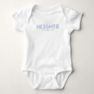 Heights Tile, Blue Tile, Houston Heights Baby Body Bodysuit