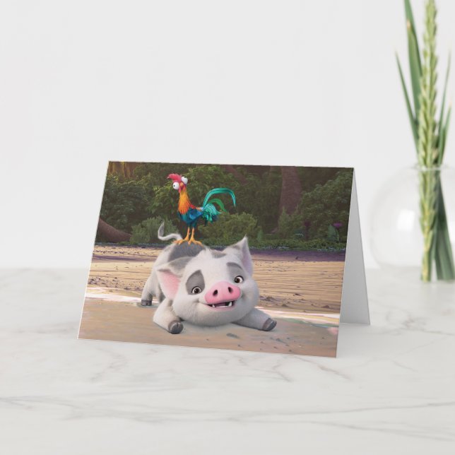 Heihei and Pua Playtime Card (Front)