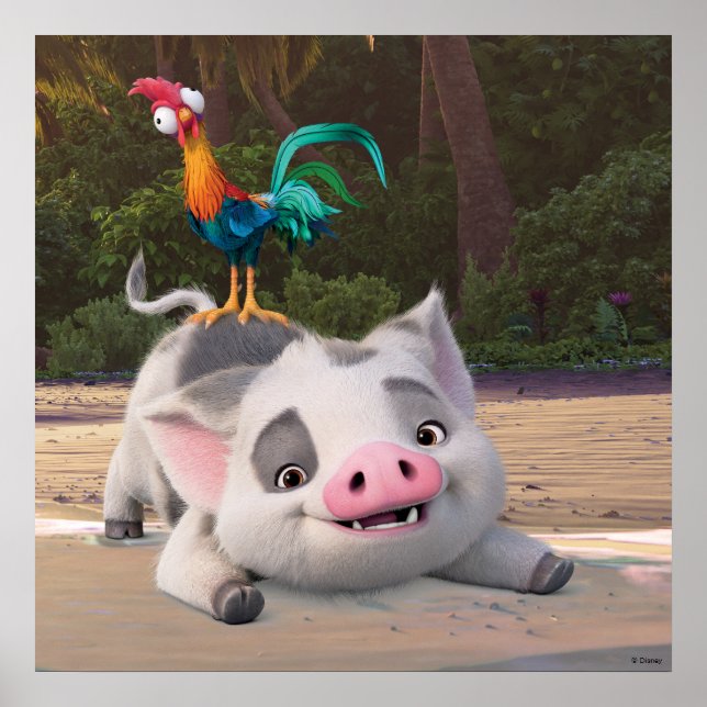 Heihei and Pua Playtime Poster (Front)