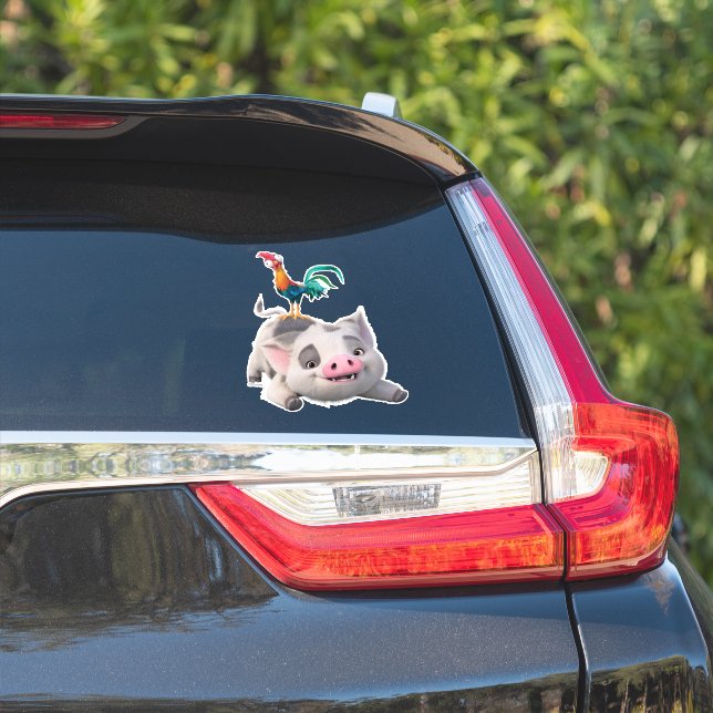 Heihei and Pua Playtime Sticker (Car Side)