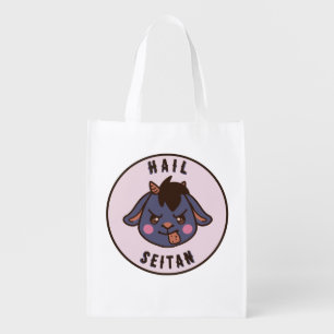 Heil Seitan Cute Funny Vegan Tote Bag