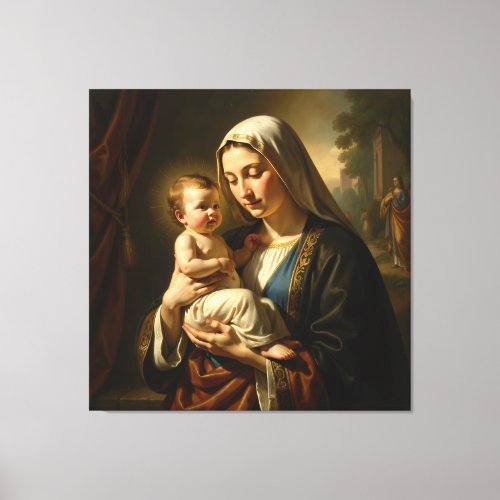 Heilige Mutter Gottes – Göttliche Liebe & Schutz´5 Canvas Print