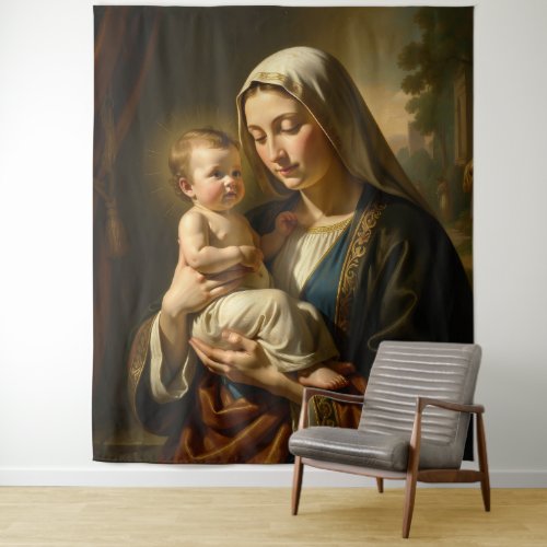 Heilige Mutter Gottes – Göttliche Liebe & Schutz´5 Tapestry