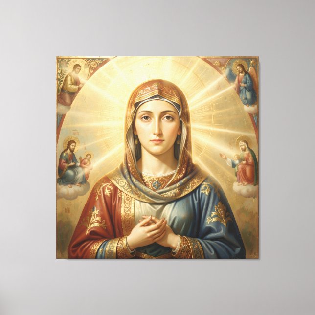 Heilige Mutter Gottes – Göttliche Liebe & Schutz´8 Canvas Print (Front)