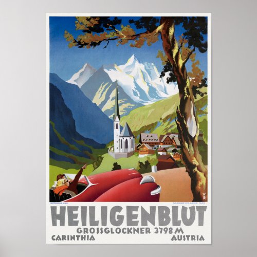 Heiligenblut Austria Vintage Poster