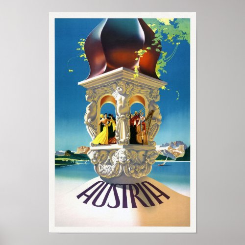 Heiligenblut Austria Vintage Poster
