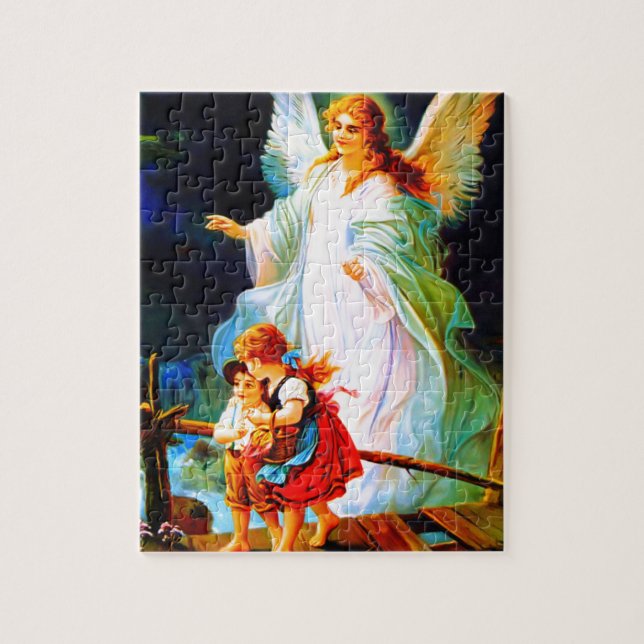Heiliger Schutzengel  Guardian Angel and Children Jigsaw Puzzle (Vertical)