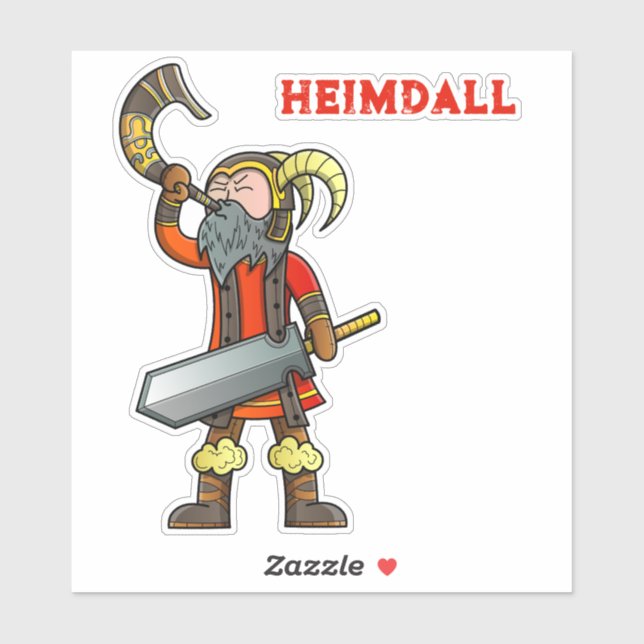 Heimdall Norse Mythology Sticker (Sheet)