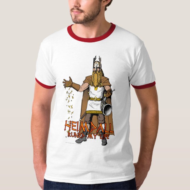 "Heimdall Runed My Life" T-Shirt (Front)