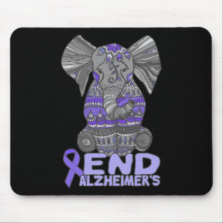 Heimerheimer Awareness And Gifts Purple Elephant  Mouse Pad