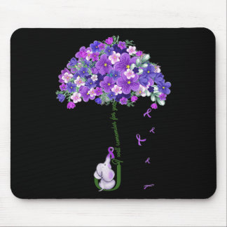 Heimerheimer Awareness Cute Elephant I Will Rememb Mouse Pad