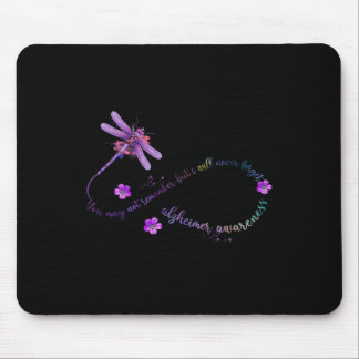 Heimerheimer Awareness Dragonfly You May Not Remem Mouse Pad
