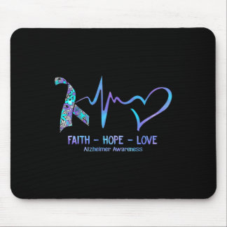 Heimerheimer Awareness Faith - Hope - Love  Mouse Pad