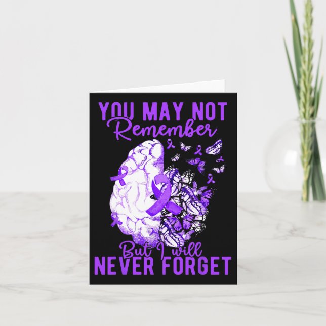 Heimerheimer Awareness You May Not Remember Brain  Card (Front)