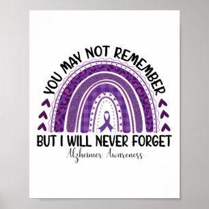Heimerheimer Awareness You May Not Remember I Will Poster