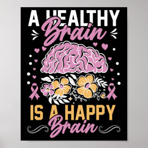 Heimerheimer Brain Injury Design Purple Heimerheim Poster