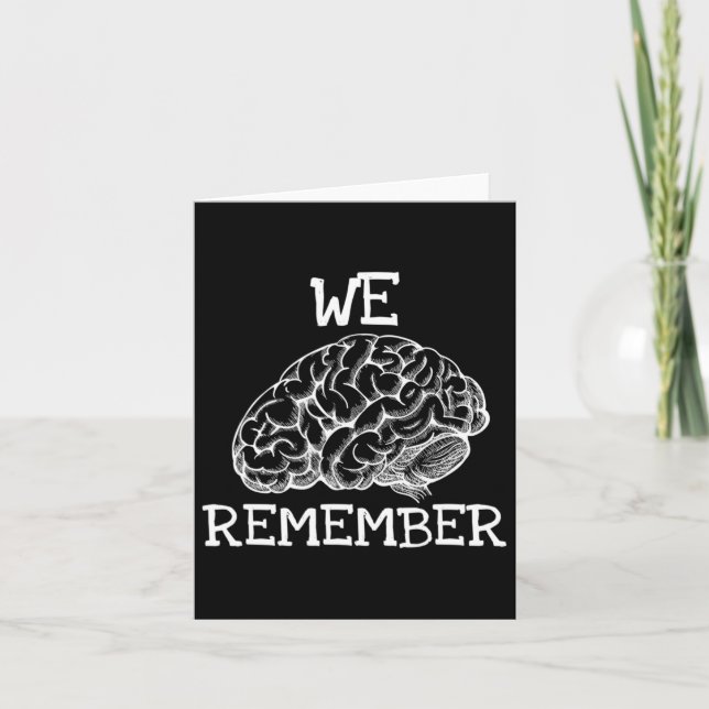 Heimerheimer Dementia We Remember When Loved Ones  Card (Front)