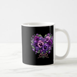 Heimerheimer Purple Floral Pansy Dementia Heimerhe Coffee Mug