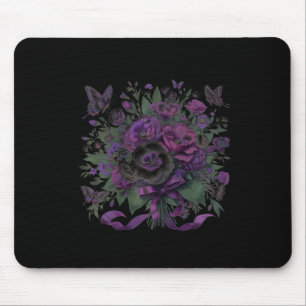 Heimerheimer Purple Floral Pansy Dementia Heimerhe Mouse Pad